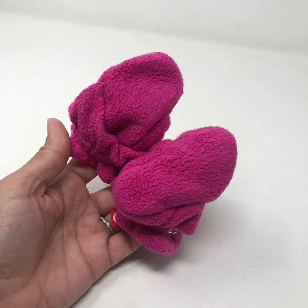 Zutano Cozie Fleece Baby Booties 3M Infant Pink Brown Magenta 3 Pair Bundle